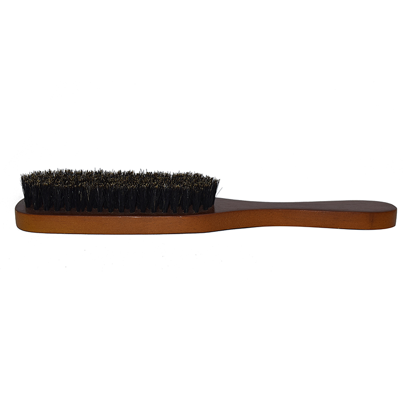 Beard Brush Boar Bristle for Men's Mustache Shaving Comb Massage Facial Hair Cleaning Brush Beech Long Handle