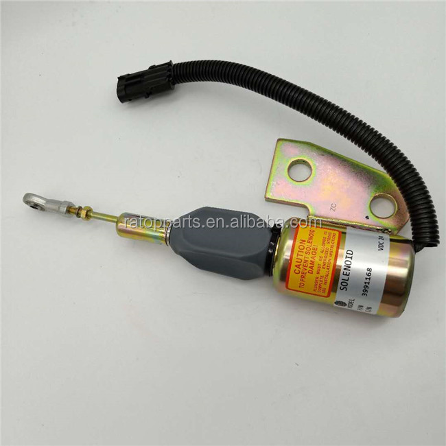 3991168 Fuel Shutoff Solenoid for R130 Excavator - Hyundai