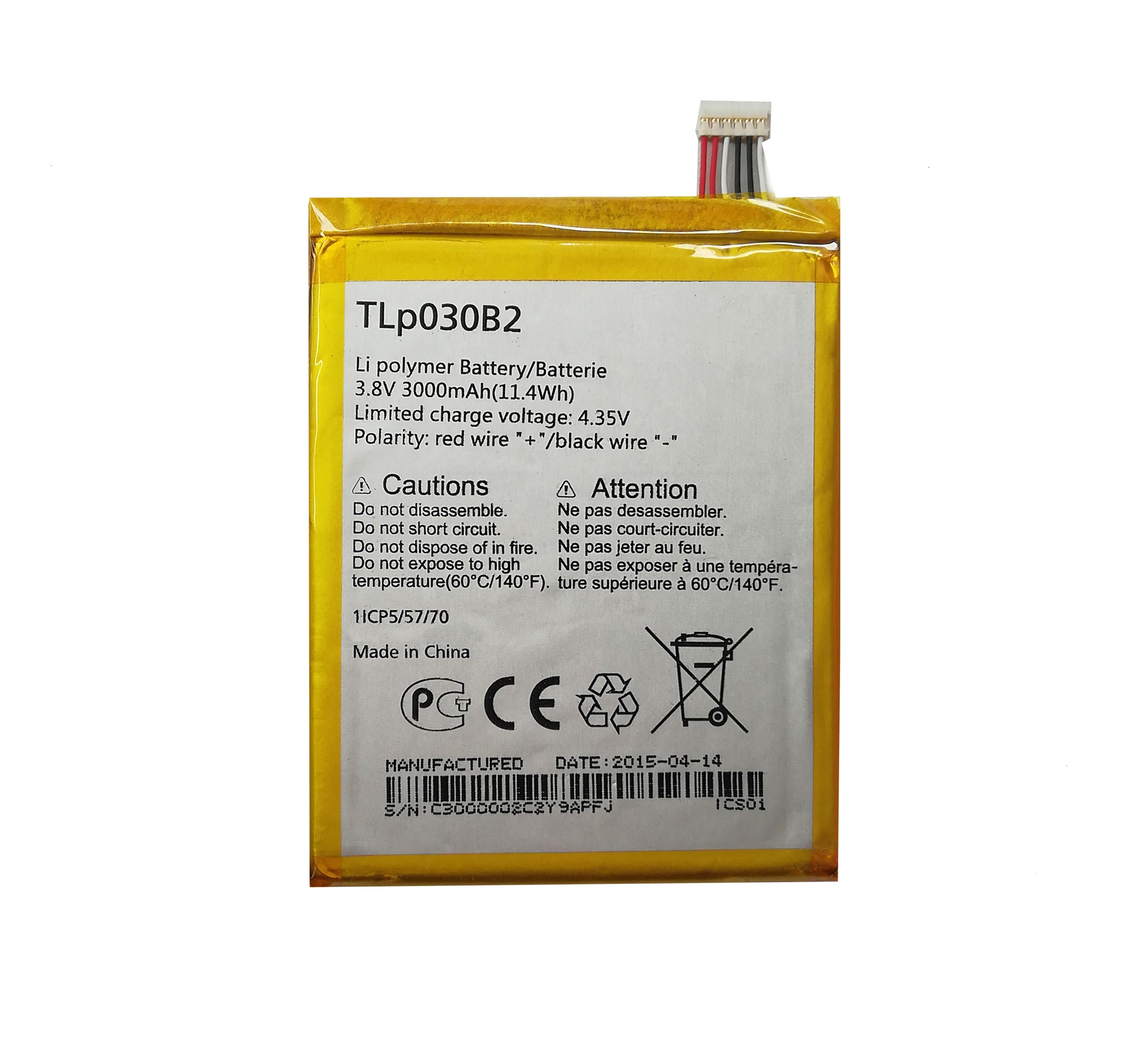 Лучшие продажи производства аккумуляторных батарей Аккумуляторная батарея TLp030B2 для Alcatel One Touch Pop S7 OT 7045 7045Y Vodafone чехол для телефона