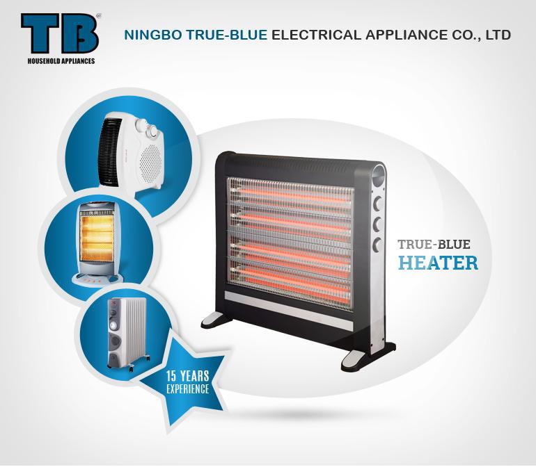 Temperature control 1000w 2000w heater fan with handle