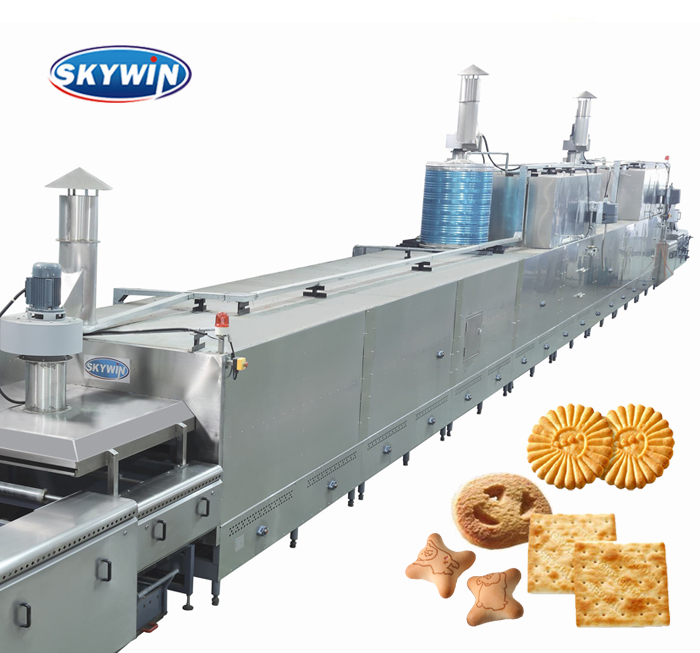 Промышленная Газовая или электрическая печь для выпечки Skywin, автоматическая для печенья, цена