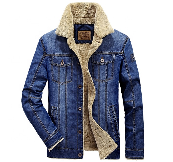 Новинка 2020, промоакция, Зимняя Мужская ветрозащитная теплая джинсовая куртка