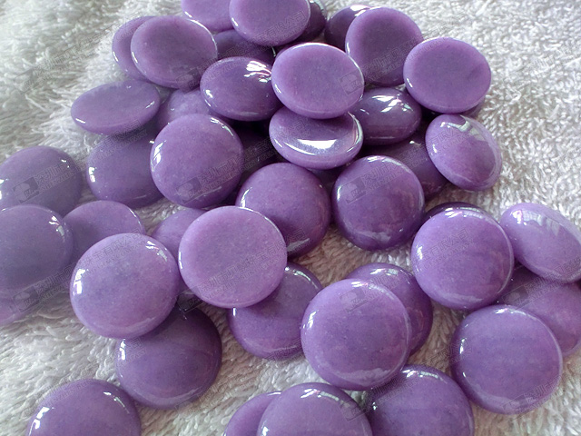 珠宝玉,染色紫色玉石珠