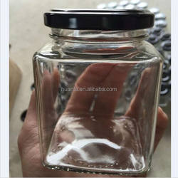 Wholesale All kinds of different size glass jam jar / honey jar / sealed glass jar with metal lid