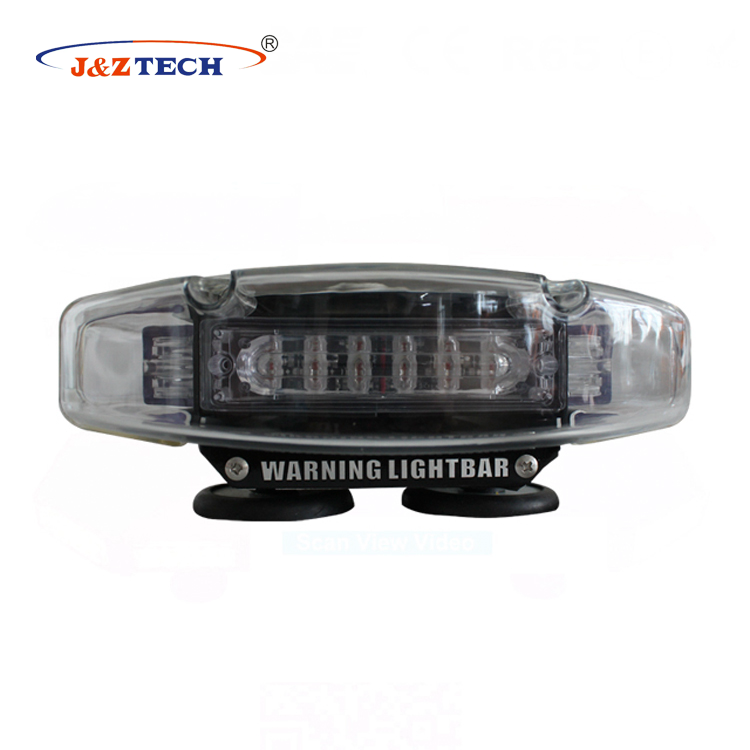108W 33cm linear 6 strobe led ambulance mini light bar magnetic mounting lightbar