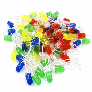 4mm 5 mm LED diode Light Assorted Kit DIY LEDs Set White Yellow Red Green Blue electronic diy kit Hot sale