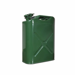 Portable Metal Jerry Can,Emergency Backup,with Oil Guide Pipe Gas Tank,Green NATO Style Army Gasoline Cans Size : 5L for Gasoline and Diesel