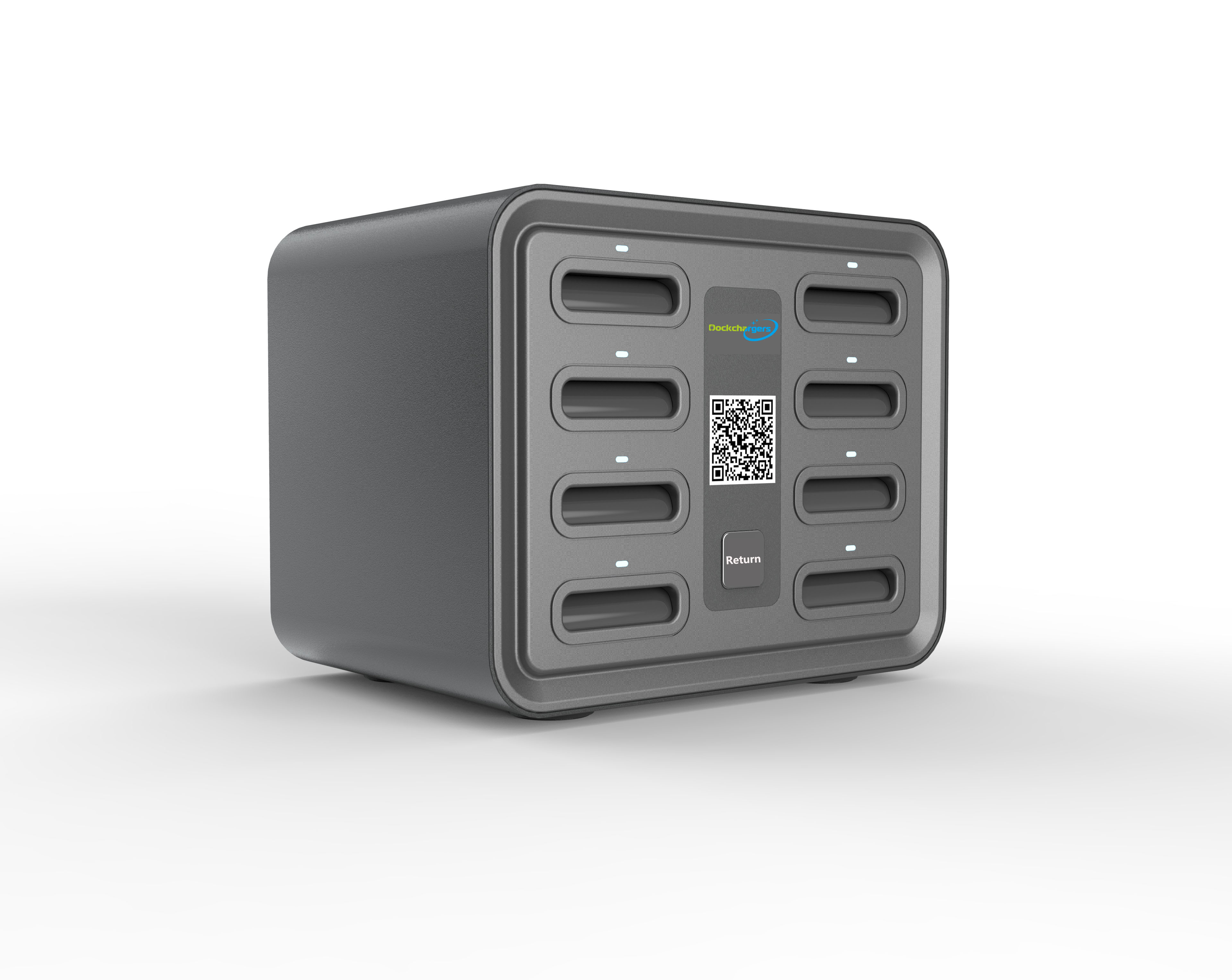 New Arrived Dockchargers Power Bank Rent, Power Bank Sharing System with 8pcs Slots Li-polymer Battery Triple USB 5000mah CN;GUA