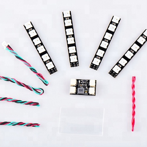 FPV полноцветный WS2812 светодиодный модуль управления светом для RC FPV гоночного дрона мультиротора