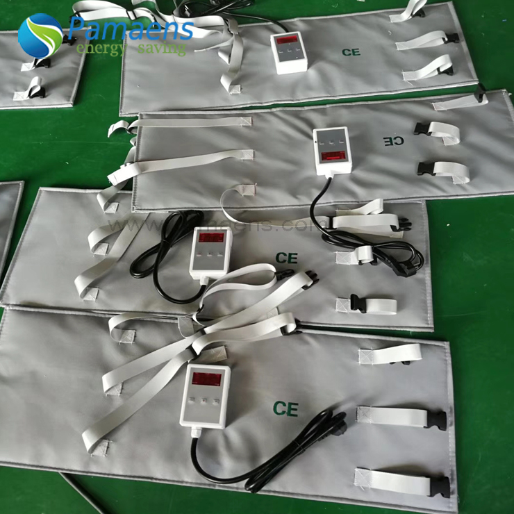 Water Proof Drum Tank Gas Cylinder Heated Jacket With Digital Adjustable Temperature Control