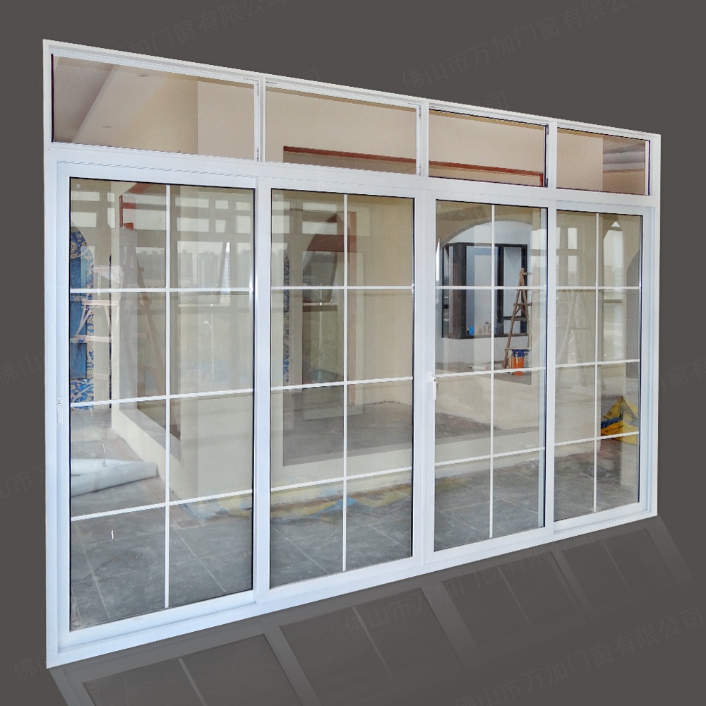 Kính đôi upvc pvc lớn cửa kính trượt