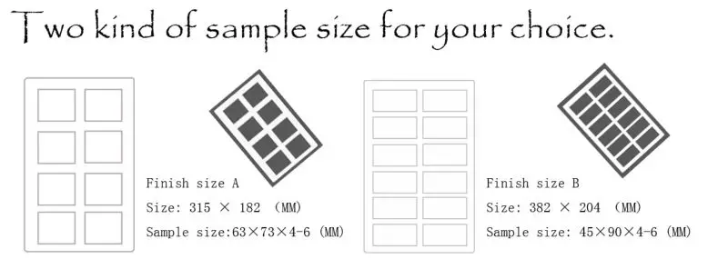 Tile Stone Sample Folder for Quartz Stone and Granite Tile