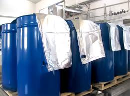 Transporte del vino del aceite de la leche de IBC 1000L líquido con el bolso del trazador de líneas para el transporte líquido IBC