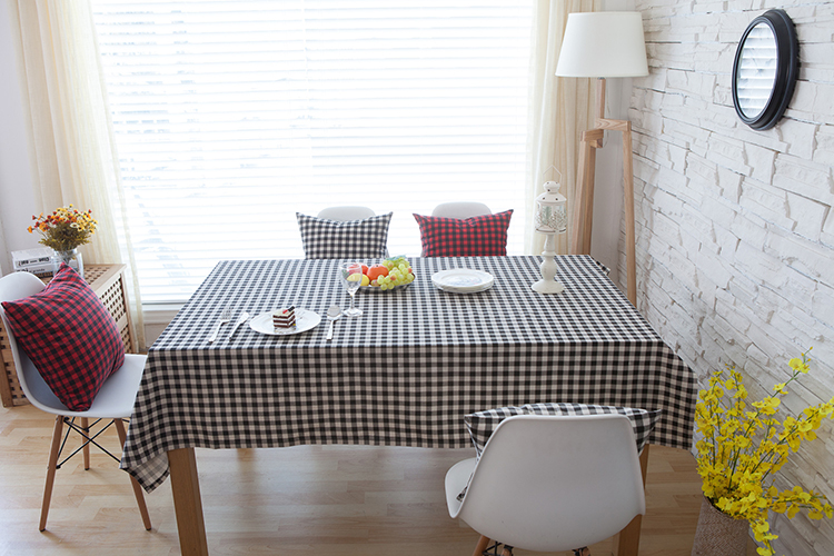 Modern table cloth design office meeting room polyester print square table cloth