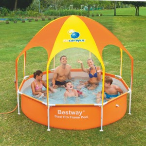 inflatable pool with canopy