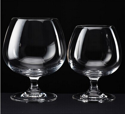 Haonai 13-1/4-ounce Napoleon Brandy Glass Crystal Brandy Snifter Masterfully Blown Glassware,Dishwasher safe