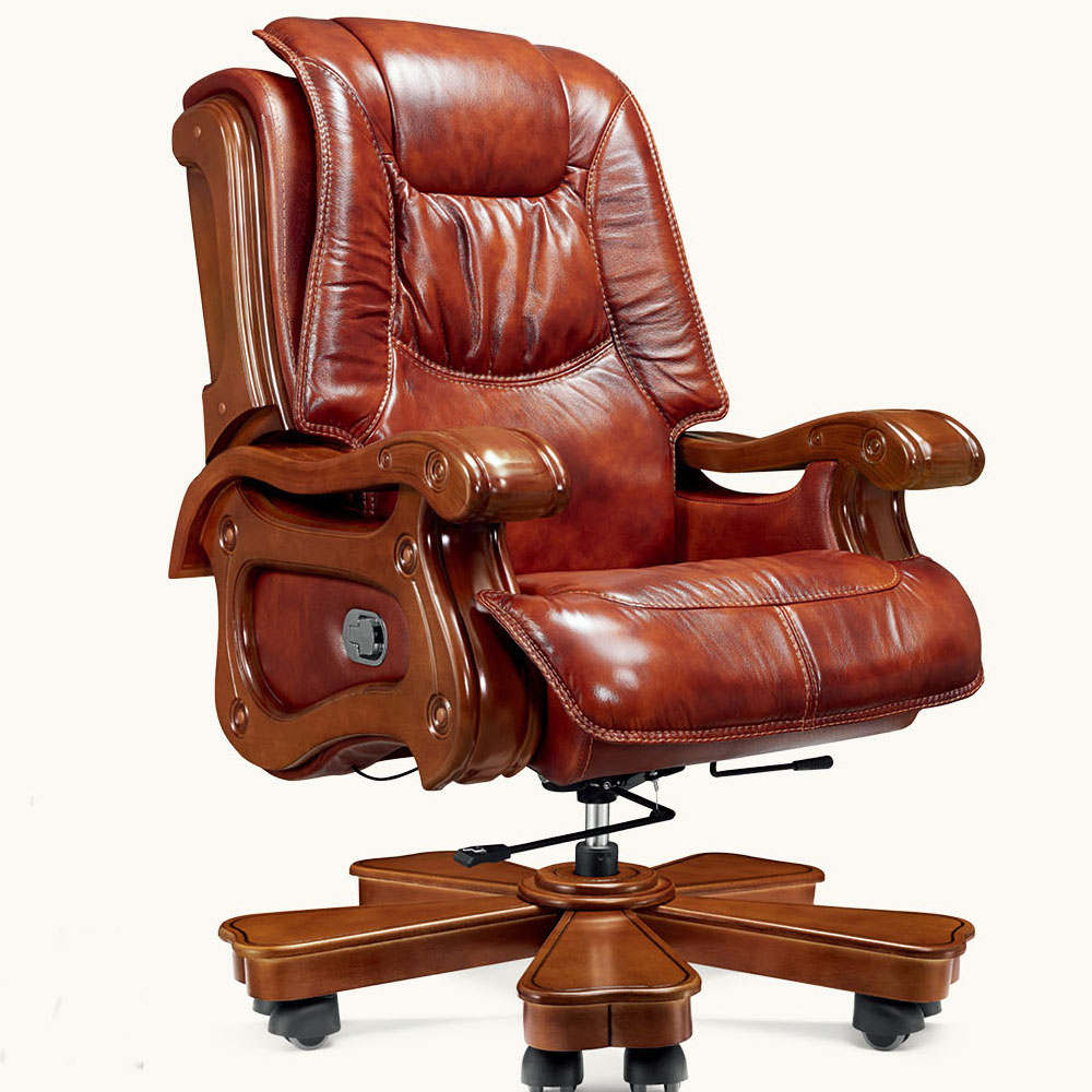 King Throne Executive Office Chair With Caster Wheels Wood King Throne Executive Office Chair With