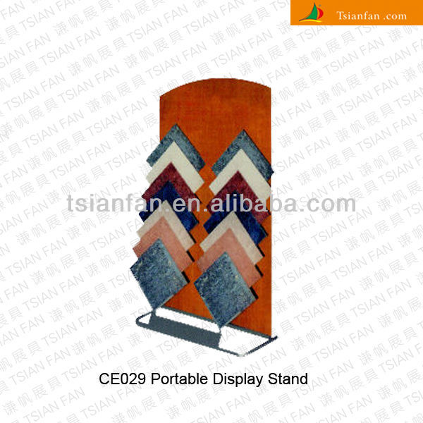 Double-Sided A-Frame Loose Tile Display Rack for Tile Sample Display