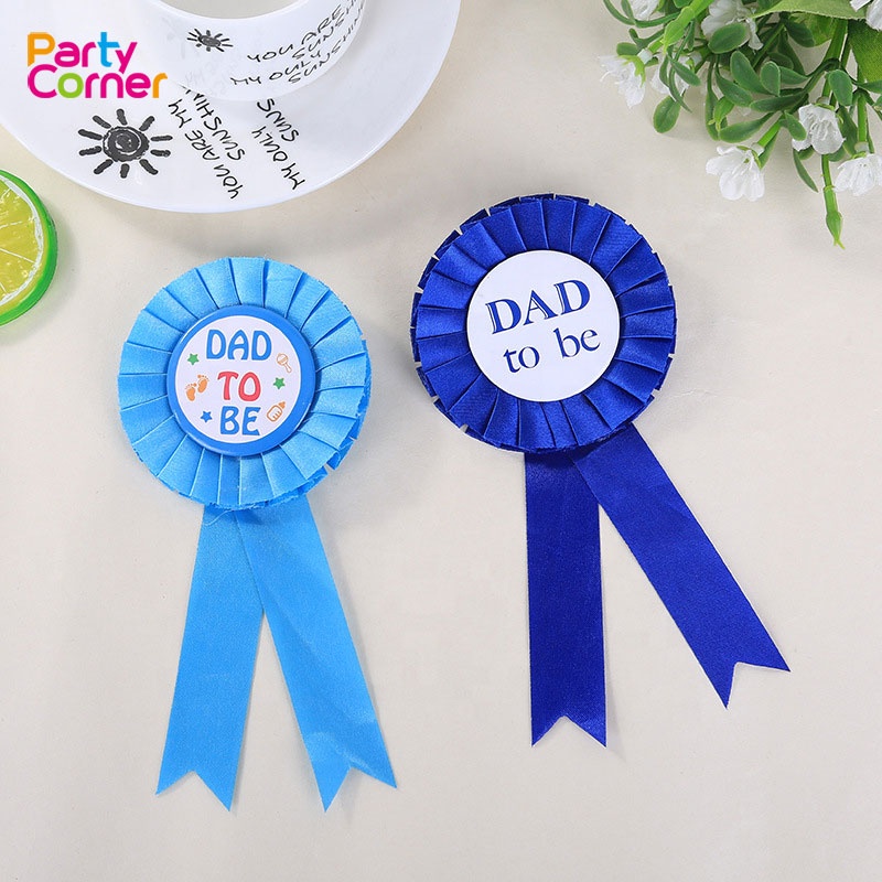 Baby Shower Button New Dad Gifts Gender Revea Daddy to Be/" Tinplate Badge Pin