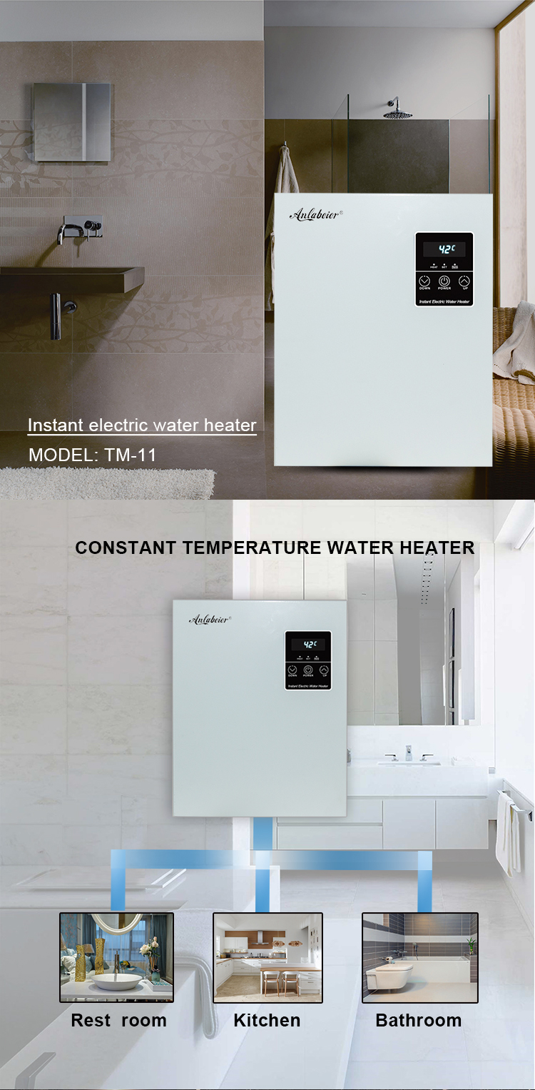home appliances wall mounted portable bath instant electric tankless hot shower water heater