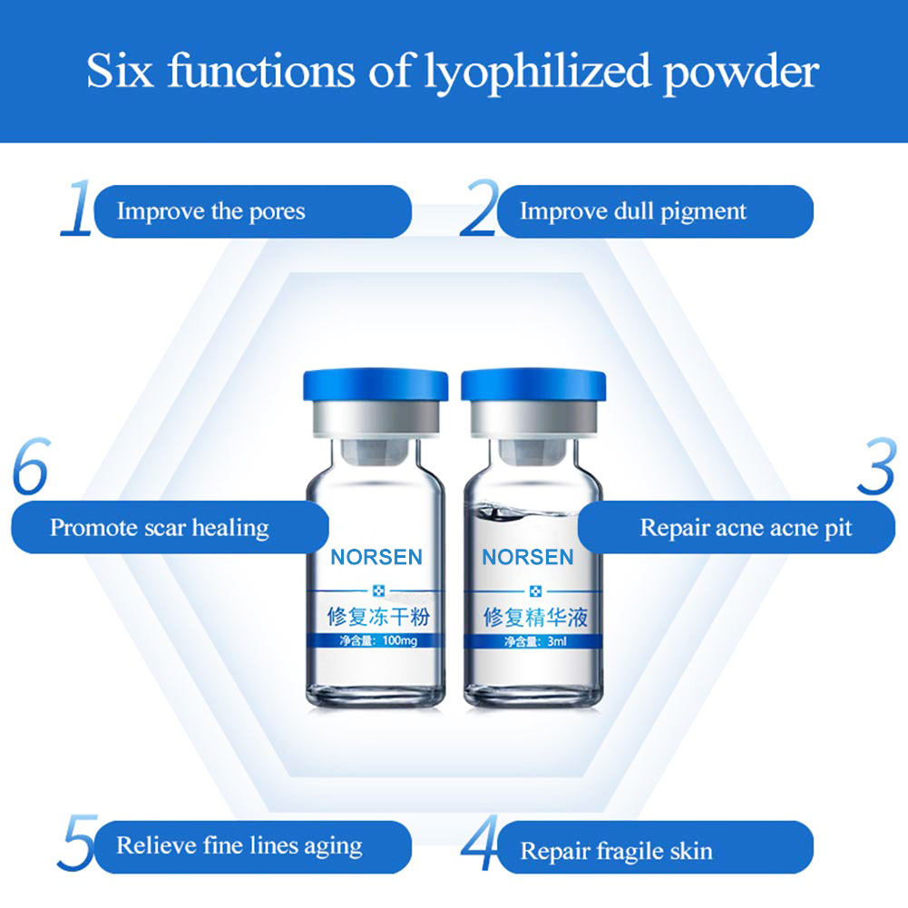 Private Label EGF Anti-Acne Essence Lyophilized Powder Anti-wrinkle Elimination Acne Pit Skin Repair Essence