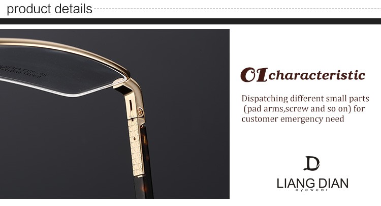 2016 Fashion titanium eyewear optics frame relax eye glasses