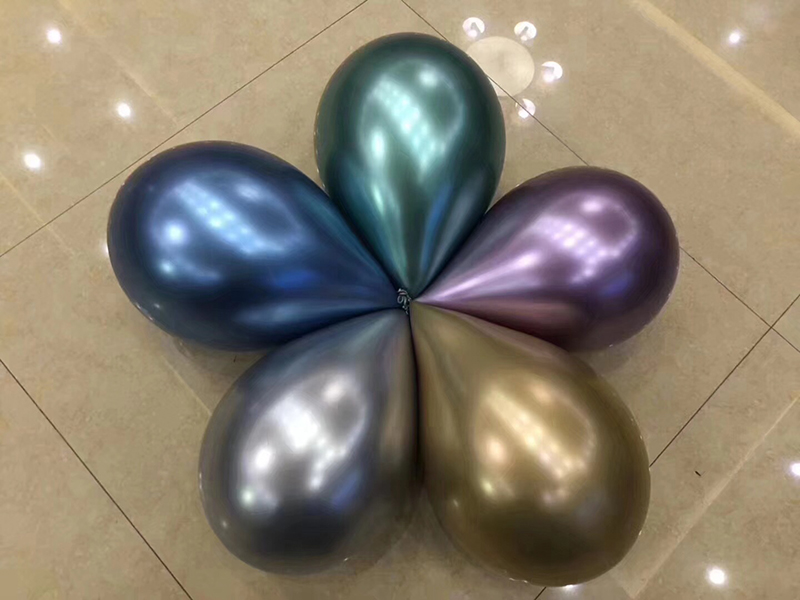 Amazon Hot Selling Metallic Chrome Latex Balloon Gold silver green blue pink purple color available Party  Baloon Supplier
