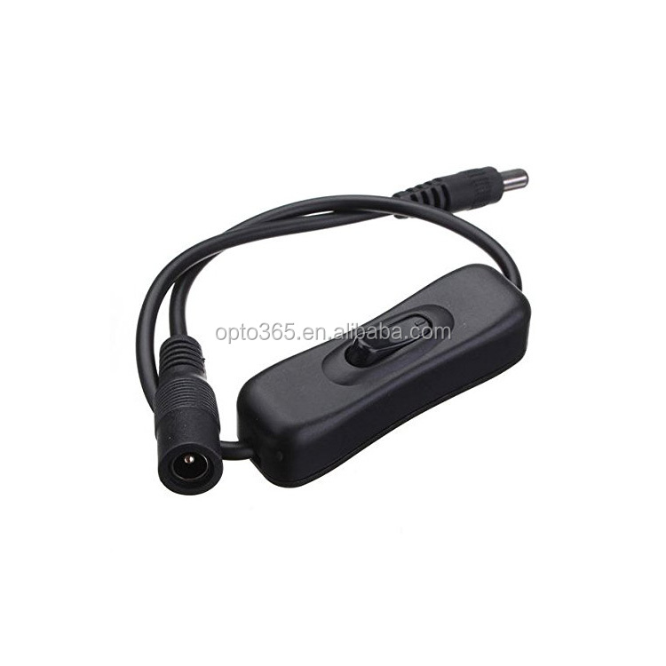 Cavo Connettore DC 2.1x5.5MM Maschio Femmina Presa Jack DC Adattatore Di Alimentazione Con Interruttore On/Off Per Striscia LED