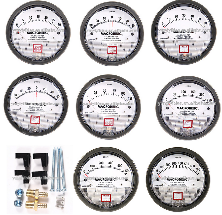 Micro pressure manometer differential air pressure gauge