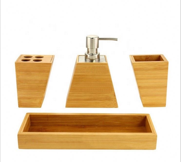 Прямая поставка с фабрики бамбуковый домашний набор для мытья ванной комнаты высокого класса домашний комплект для ванной комнаты профессиональный пользовательский набор для мытья автомобиля