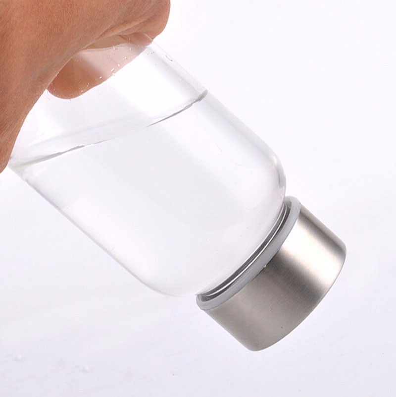 18 Oz Glass Water Bottle with Sleeve