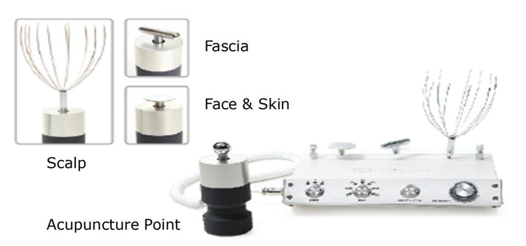 E0428 Handheld Ultrasonic Comfortable Stainless Steel  Electric Head massage Scalp Massager