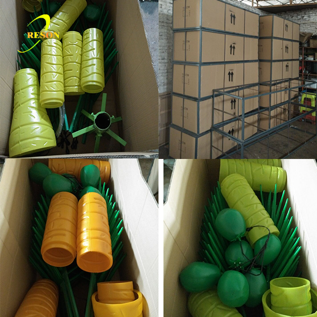 Colorful attractive LED palm tree light garden decoration lighting