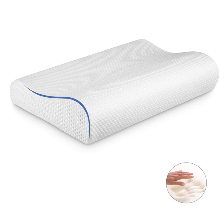 Подушка для сна memory foam. Контурная ортопедическая подушка. ортопедическая подушка из бамбуковой ткани.