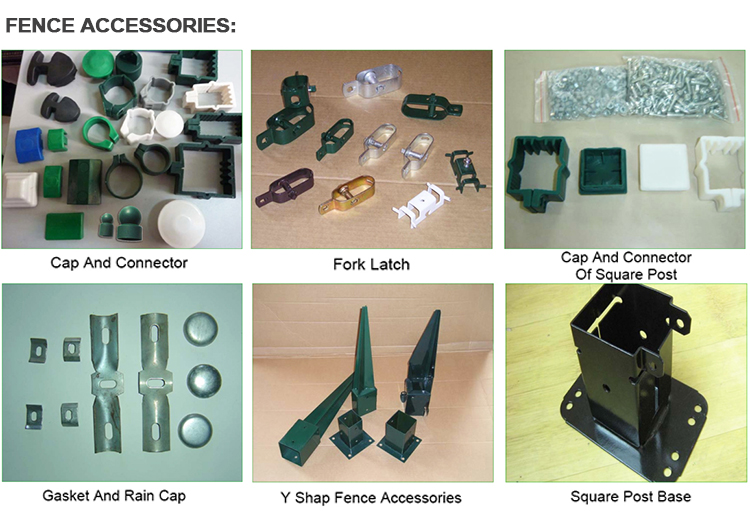 PVC Coated Frame Finishing and 3D Curved Wire Mesh Fence