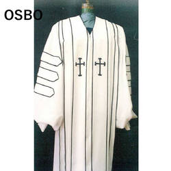 Roupas de coro modernas personalizadas para igreja católica adulta