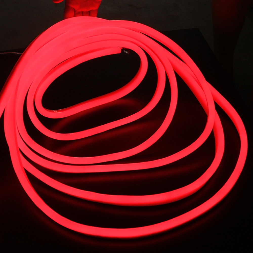 Red flex. Led neon rope light. красные неоновые трубки. red led light.