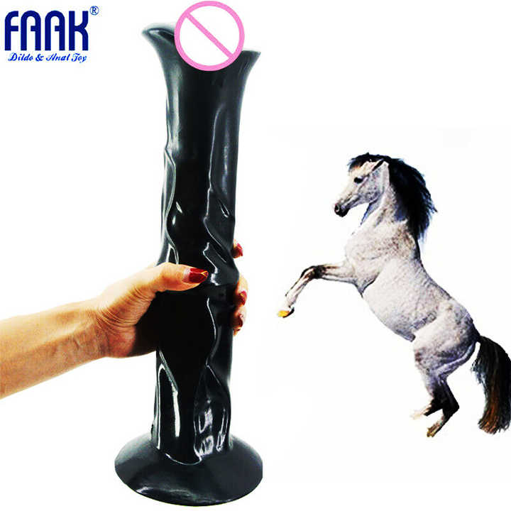 FAAK 35cm Huge Horse Dildo Animal Penis Dildo Toys Sex Adult Long Sex Toy  Horse Dildo Sex Toy Horse Penis for Women