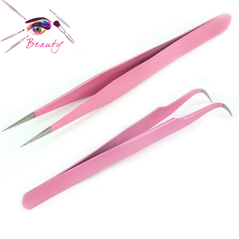 Частная этикетка Экстра Классическая приковывающая взгляд Наращивание ресниц Пинцет