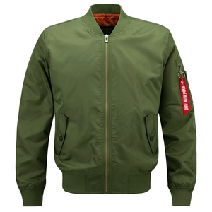 Men's ruched wholesale nylon bomber jacket for good quality