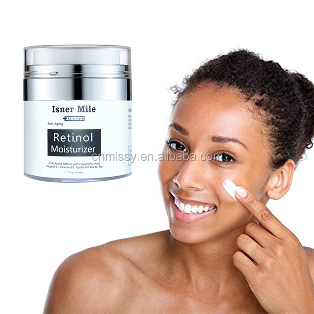 Natural Retinol Cream Anti Aging Wrinkle & Acne Face Moisturizer Cream Hyaluronic Acid Jojoba oil In stock OEM