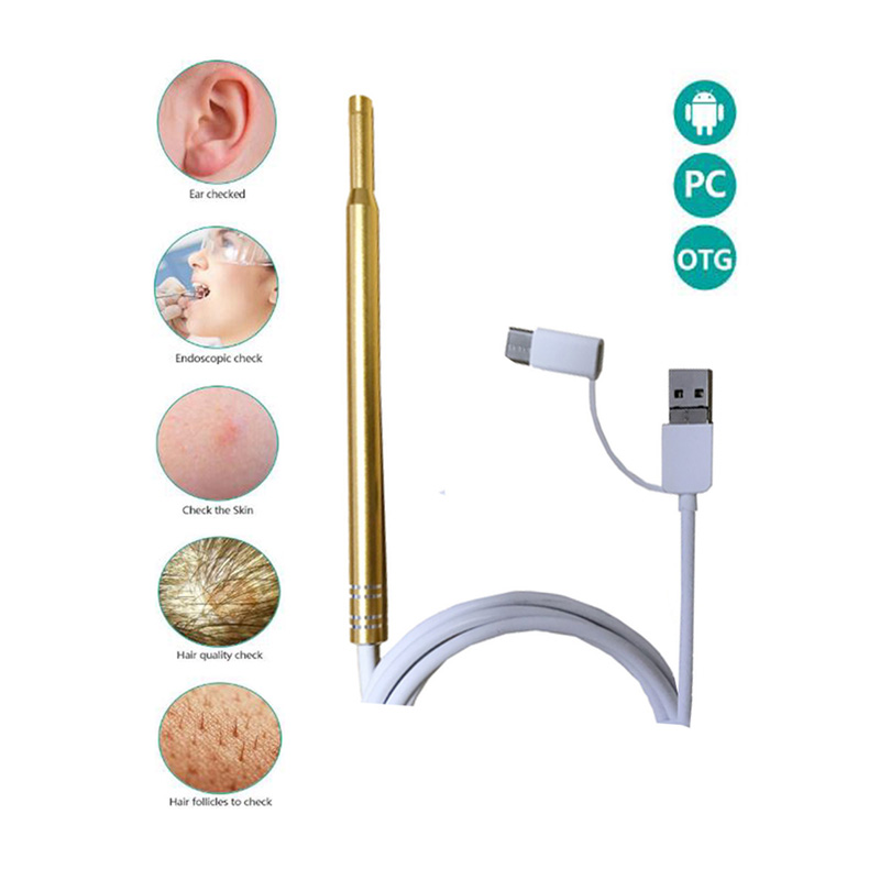 3 In 1 Dropshipping Usb 5.5mm Visual New Hd Ear Wax Removal Cleaning Ear Cleaning Endoscope Camera