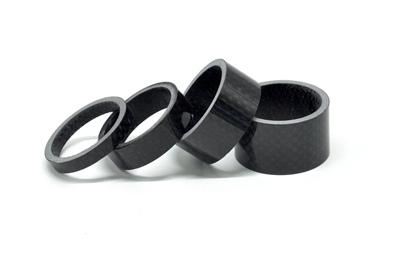 ZOYOSPORT Ultra-Light 3K Carbon Bike Washer For Fork Headset 1 1/8" - 5/10/15/20mm Mountain Road Bicycle Carbon Spacer