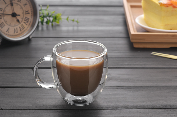Fancy Double Wall Glass Espresso Cup Coffee Mug
