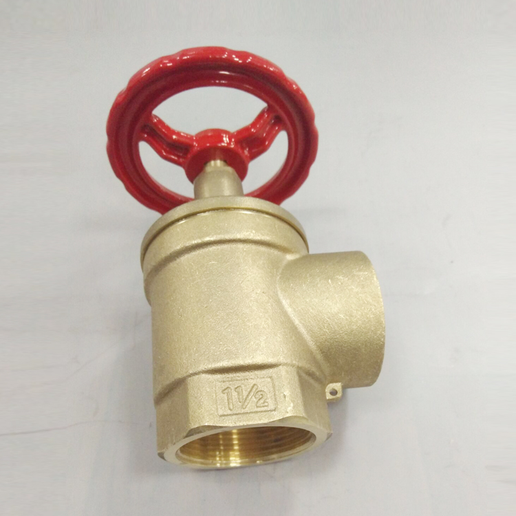 2 1/2" Brass Angle Hose Valve with FM/UL approvals
