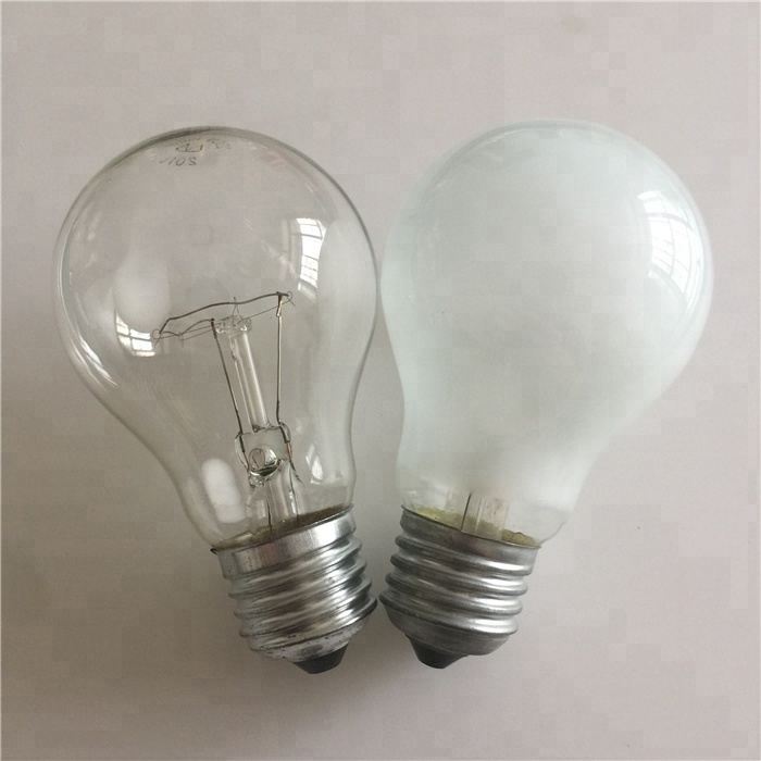 GLS лампа накаливания A55 A60 A70 прозрачная и матовая 25 40 60 75 100 Вт одна нить CE