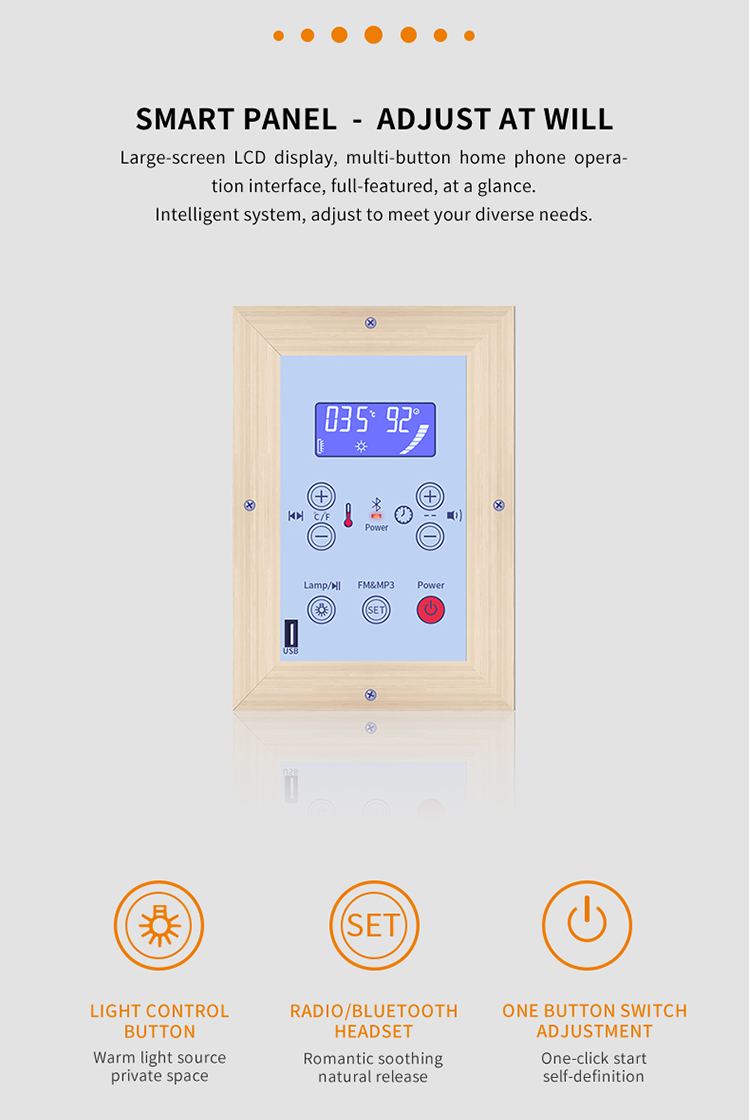 Simple traditional indoor steam sauna room