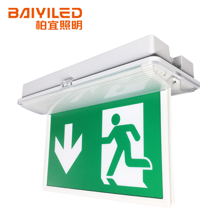 High Quality CE CB For European Market Green Runningman Sign Led Office Vintage Emergency Light For Hotel Exit Sign