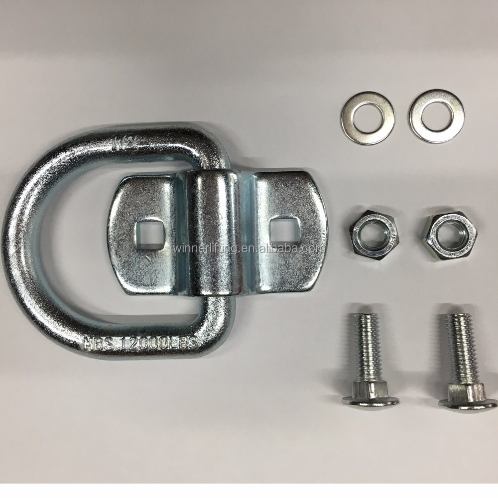 Montaje en superficie Ancla de amarre Correa de ojo de amarre Anillo Punto 2 Pack