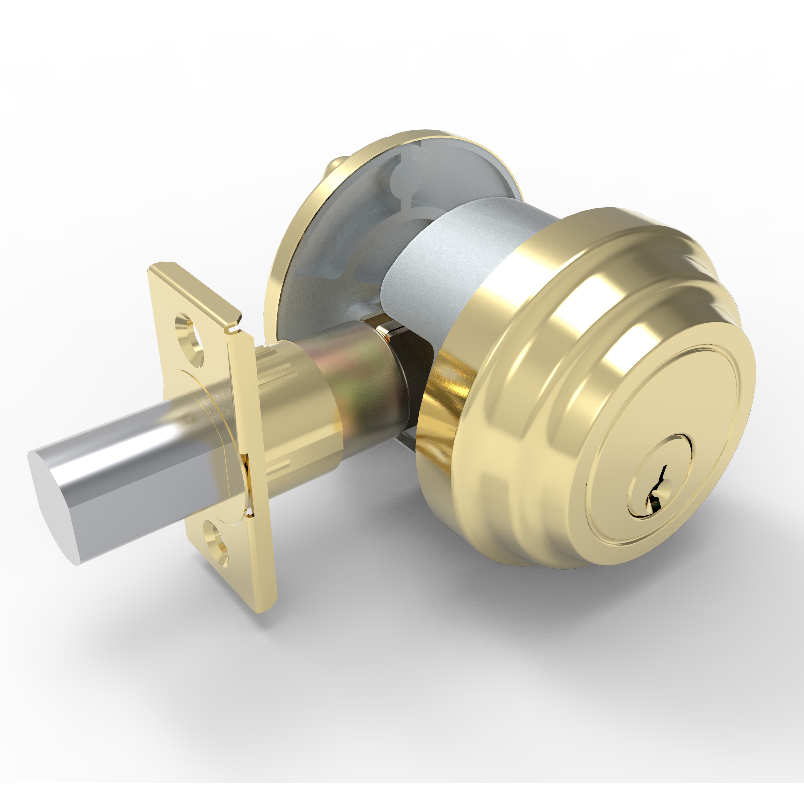 Новый Дизайн сверхмощный одиночный/двойной латунный Противоугонный цилиндр ANSI класс 3 Deadbolt дверной замок